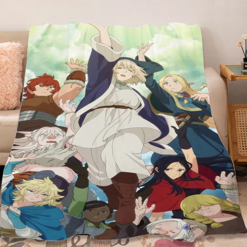 Fleece Blanket A-Dungeon Meshis Sofa Winter Warm Blankets Fluffy Soft Blankets Microfiber Bedding Knee Bed Camping Nap Blanket