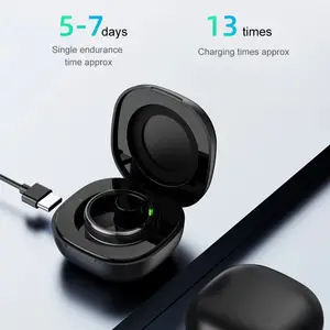 Amzmaxスマートリング心拍数血液酸素睡眠モニタリング歩数計カロリー多機能スポーツフィットネススマートフィンガーリング 男性のための8つの最高の販売リング-1