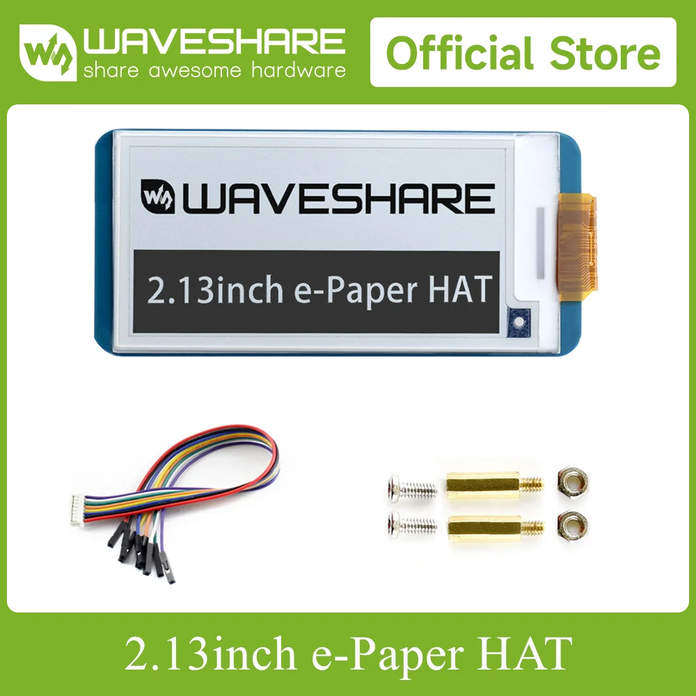 Waveshare V4 2.13inch E-Ink display HAT for Raspberry Pi 250x122 SPI interface Low Power Consumption, Pwnagotchi Screen