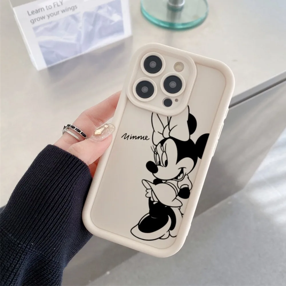 Disney Mickey Mouse Phone Case For Samsung Galaxy S24 S21 S21FE S22 S23 Plus Ultra A55 A54 A52 A53 Soft TPU Cover