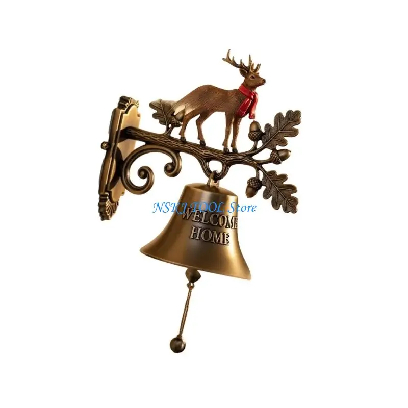 L8RC Cheerful Christmas Welcoming Door Accessory Strong Metal Simple Mounting