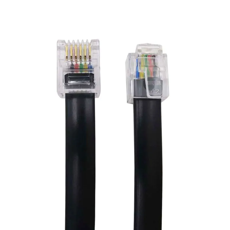RJ11 6P6C Flat Wire 6-core Snap Crystal Head Connector Cable Available For Makeblock Ability Storm VEX V5 RJ25 Smart Cable