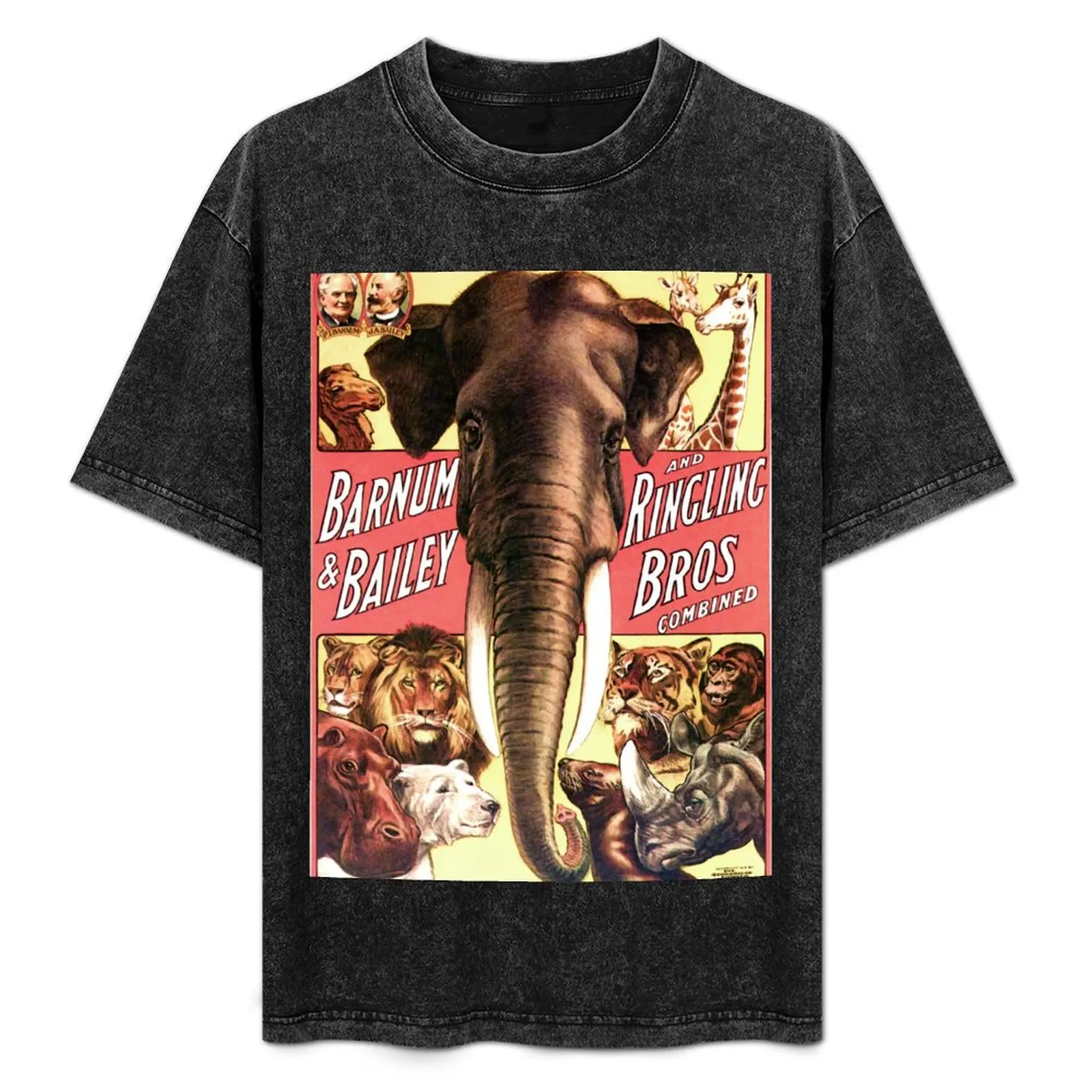 Barnum & Bailey -- Ringling Bros Combined Circus Advertisement T-Shirt Sweat Absorbing Sports Tee Shirt