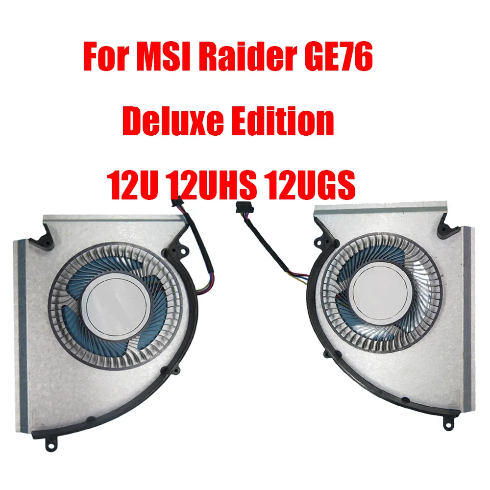 For MSI Raider GE76 Deluxe Edition 12U 12UHS 12UGS 0.6A 12VDC Laptop CPU GPU Fan