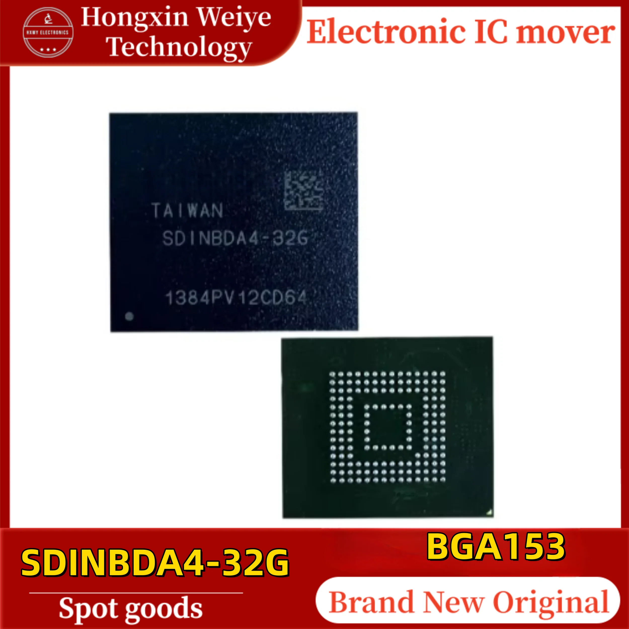 

(2/5 pieces) SDINBDA4-32G SDINBDA4 BGA153 32GB eMMC Flash Memory IC Chip Original Brand New In Stock Fast Shipping