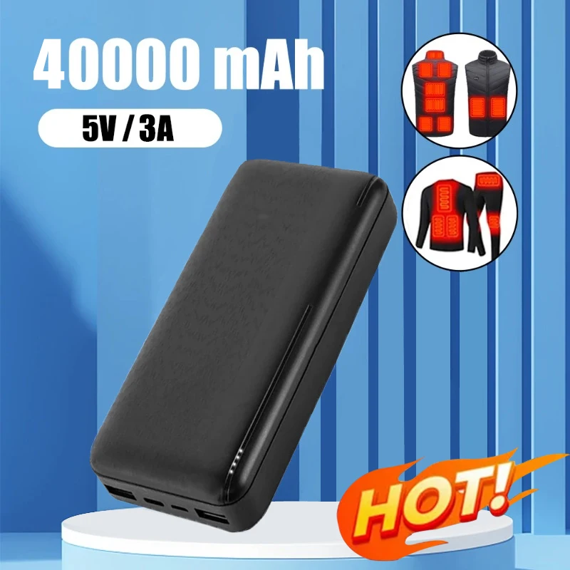 

Phone Power Bank 40000mah Portable Charger External Battery Power bank 5V3A Fast Charging Powerbank For iPhone Samsung Xiaomi