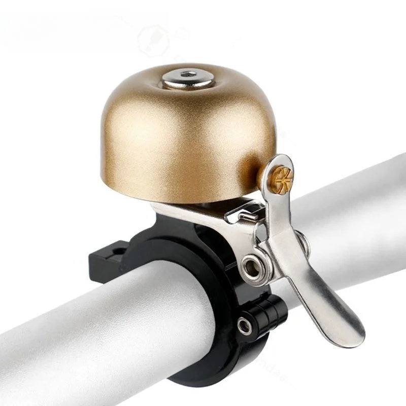 Bicycle Copper Bell Retro Manual Press Bike Ring Horn Loud Sound Cycling Accessory for Mountain Bike