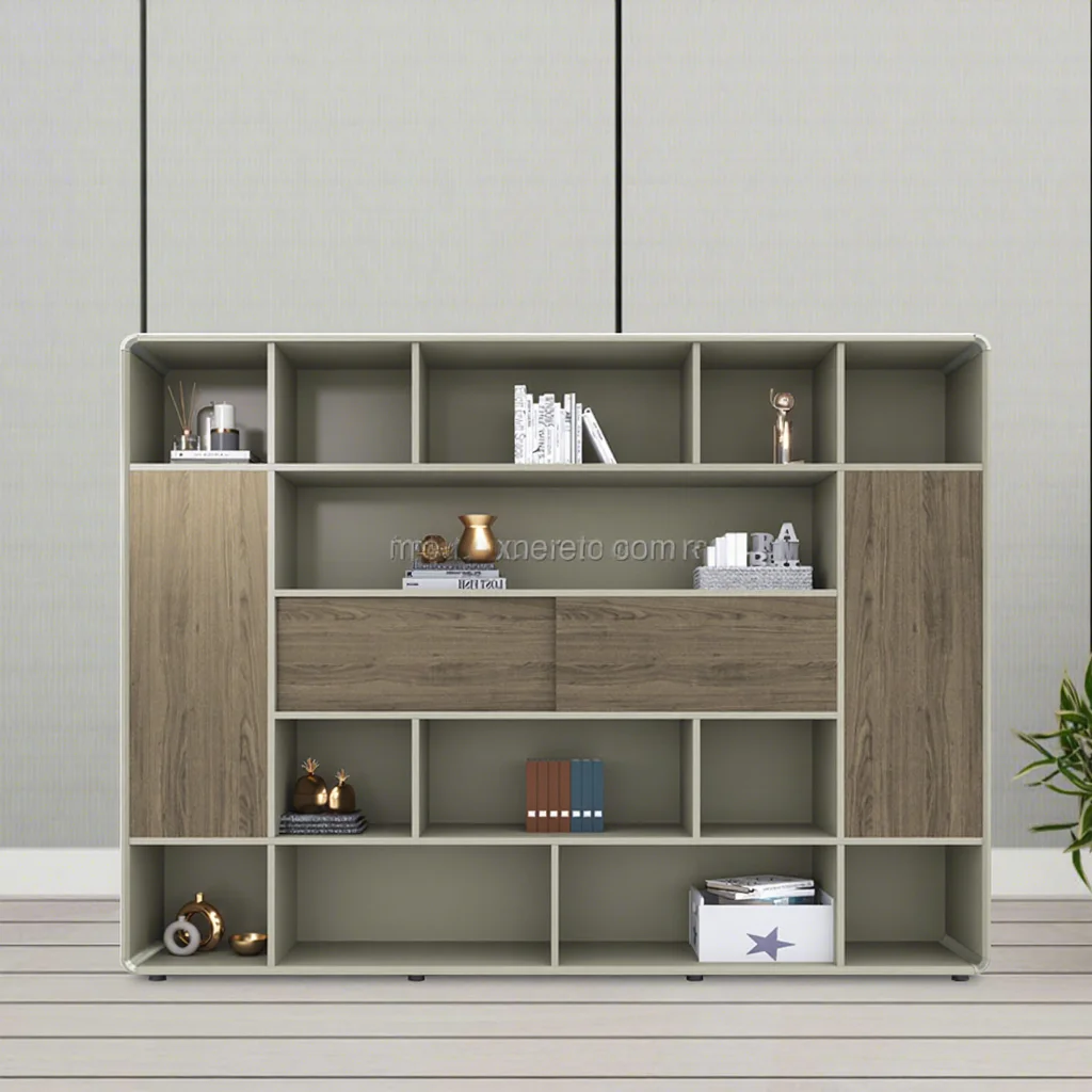 Modern Wooden Panel Filing Cabinet  For Home Office Warehouse Gym School Workshop Supermarket Use