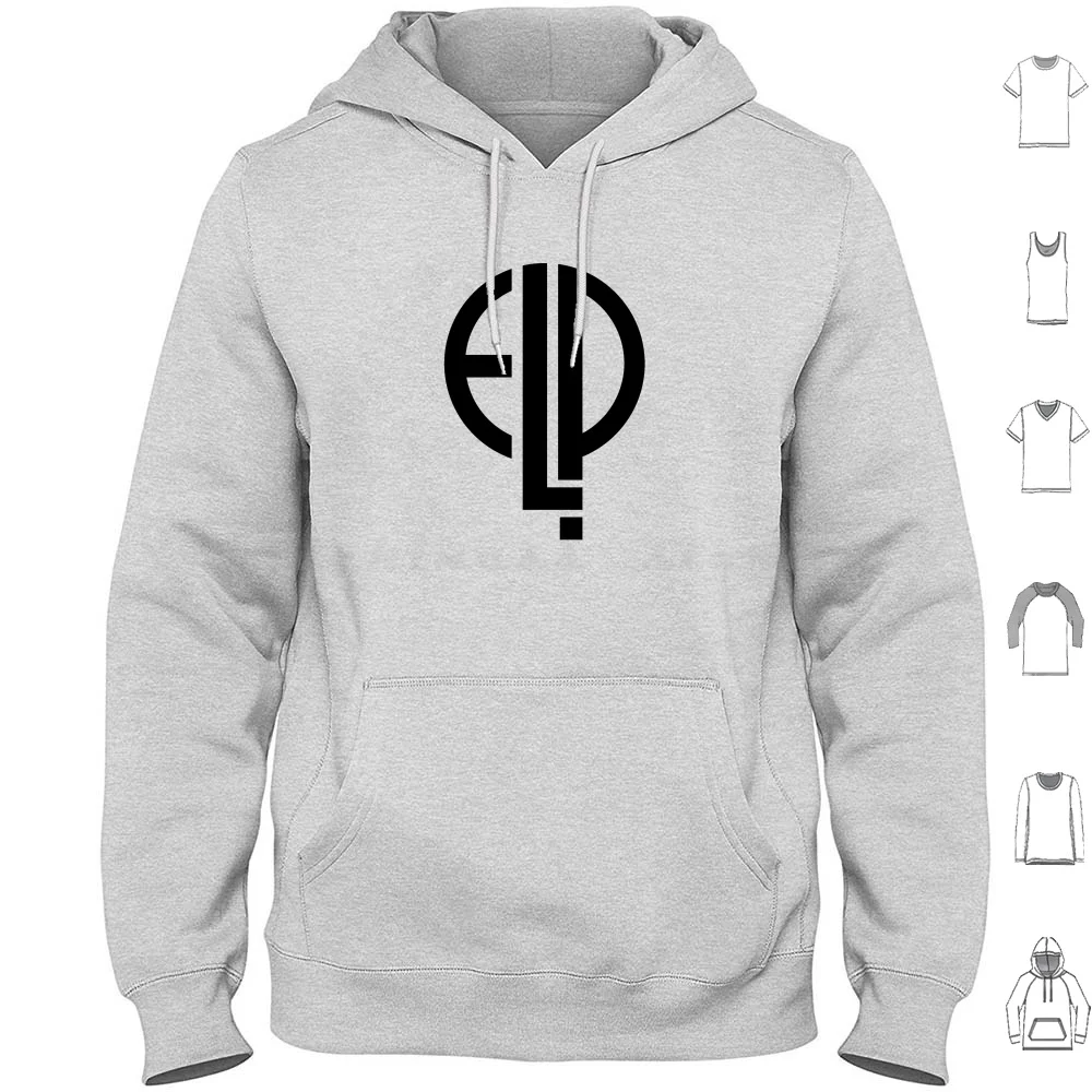 Sweat-shirts à capuche musicaux à manches longues Elp Emerson Lake Palmer Tarkus Prog Progressive Keith Emerson Greg Lake Carl Palmer Emerson