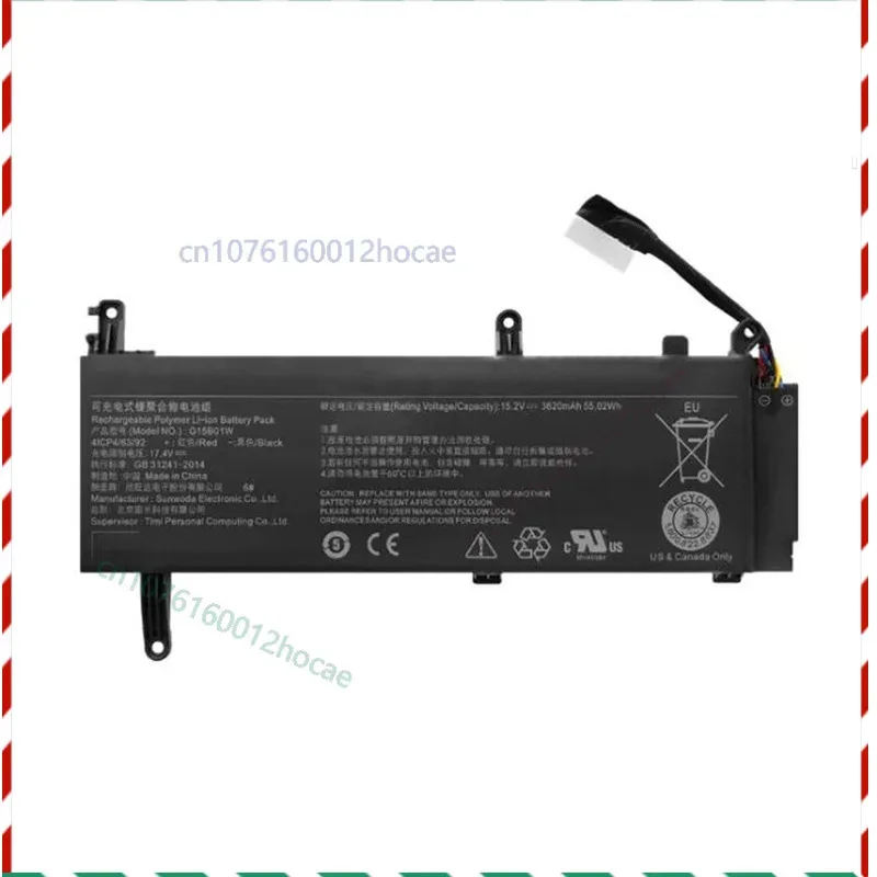 

Новый аккумулятор G15B01W для игрового ноутбука XIAOMI171502-AM 7300HQ 1050Ti 1060