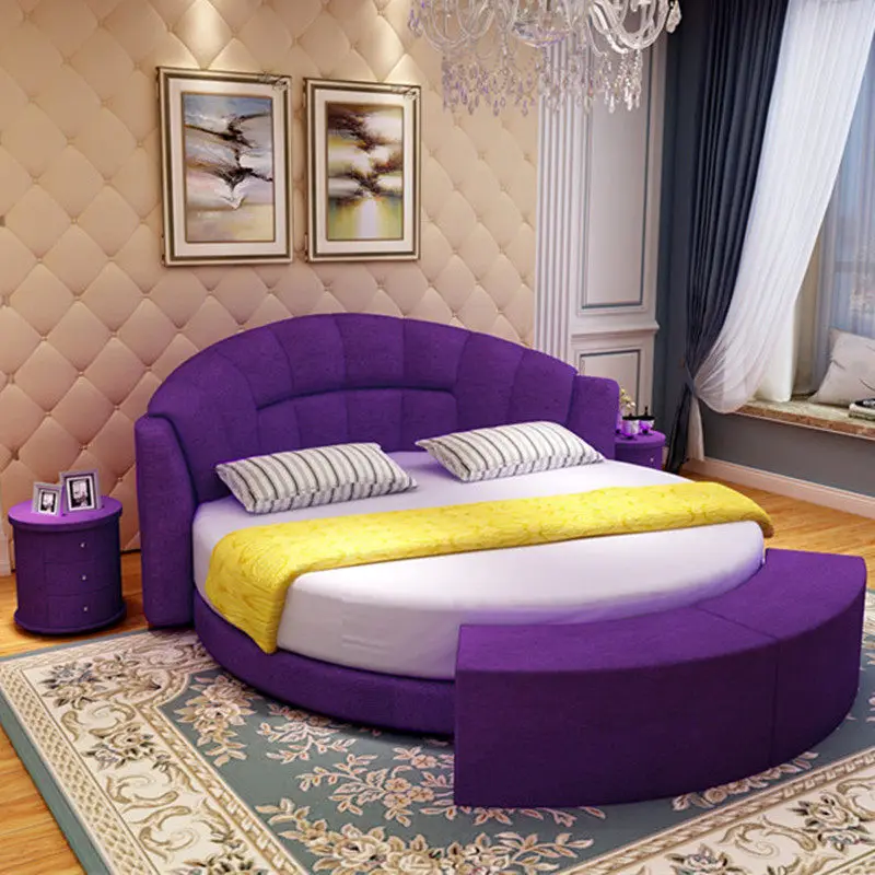 200x200cm Bedroom Bed Luxury King Size Italian Double Bed Modern Futuristic Muebles Para Dormitorio Mid Century Furniture