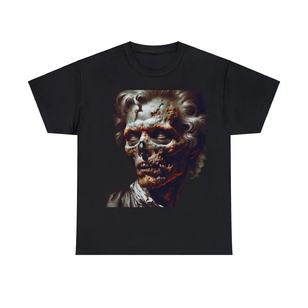 Unisex Adult Horror Zombie T Shirt Baroque Undead Masterpiece Streetwear Art Tee