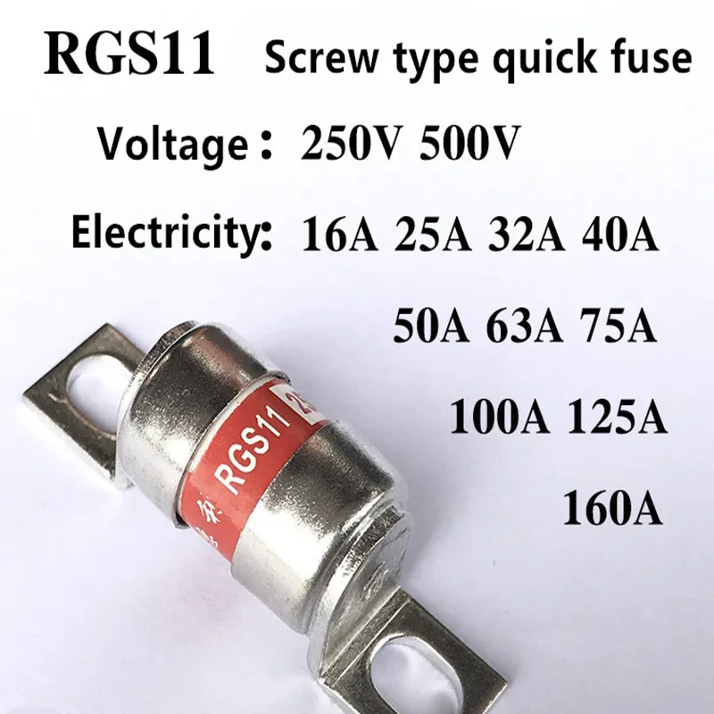 10PCS/LOT Ceramic fuse RGS11 CR2L GSB 6A 10A 16A 20A 25A 30A 32A 35A 40A 50A 63A 75A 80A 100A 125A 150A 160A 250V/500V