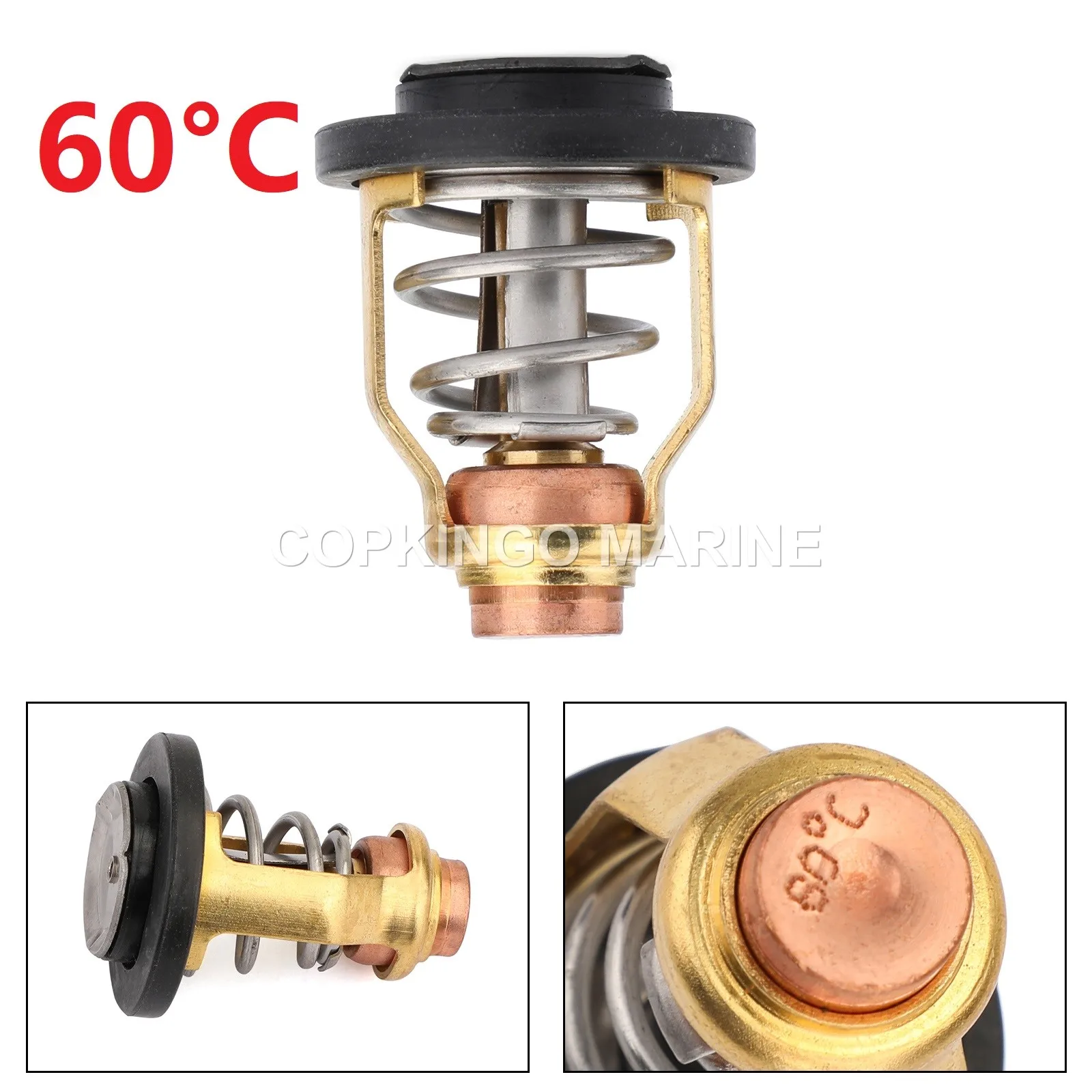 

Boat Thermostat 60°C 17670-90J00 For SUZUKI JOHNSON Outboard Motor 70-300HP 4Stroke