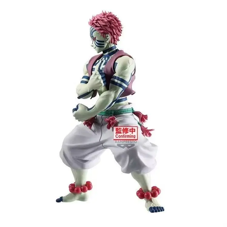 バンダイ在庫バンプレストグランディスタアニメデーモンスレイヤーアカザ Pvc スタンディングアクションフィギュア模型玩具ギフト DT