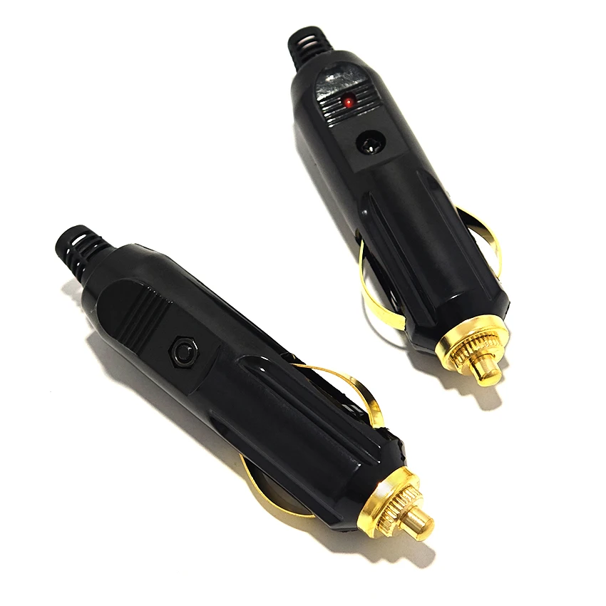 

12V24V Car Cigarette Lighter Plug With Indicator Male Power Charger Adapter Connector Converter Plug For Car/Van Detachable