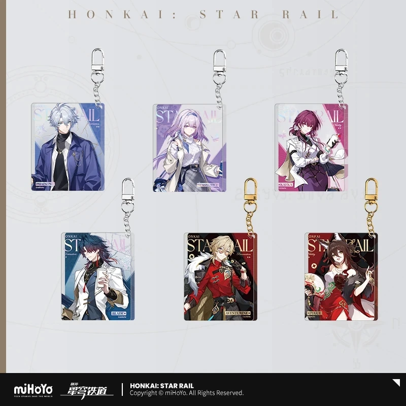 Official miHoYo Honkai: StarRail Authentic “Train Journey” Series Character Merchandise Acrylic Keychains Accessories & Gifts 5
