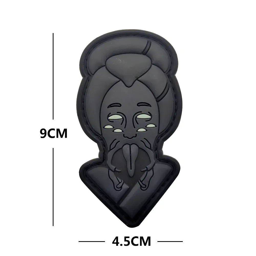 Ancient Greek Mythology God Medusa Anubis Bafuri Shiva Legend PVC Rubber Patch with Hook Back for Backpack Clothing Stickers