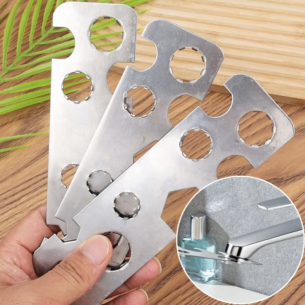 

Faucet Aerator Removal Tools Stainless Steel Multi-purpose Faucet Plumbing Pipe Valve Core Repair Wrench for Bathroom Kitchen