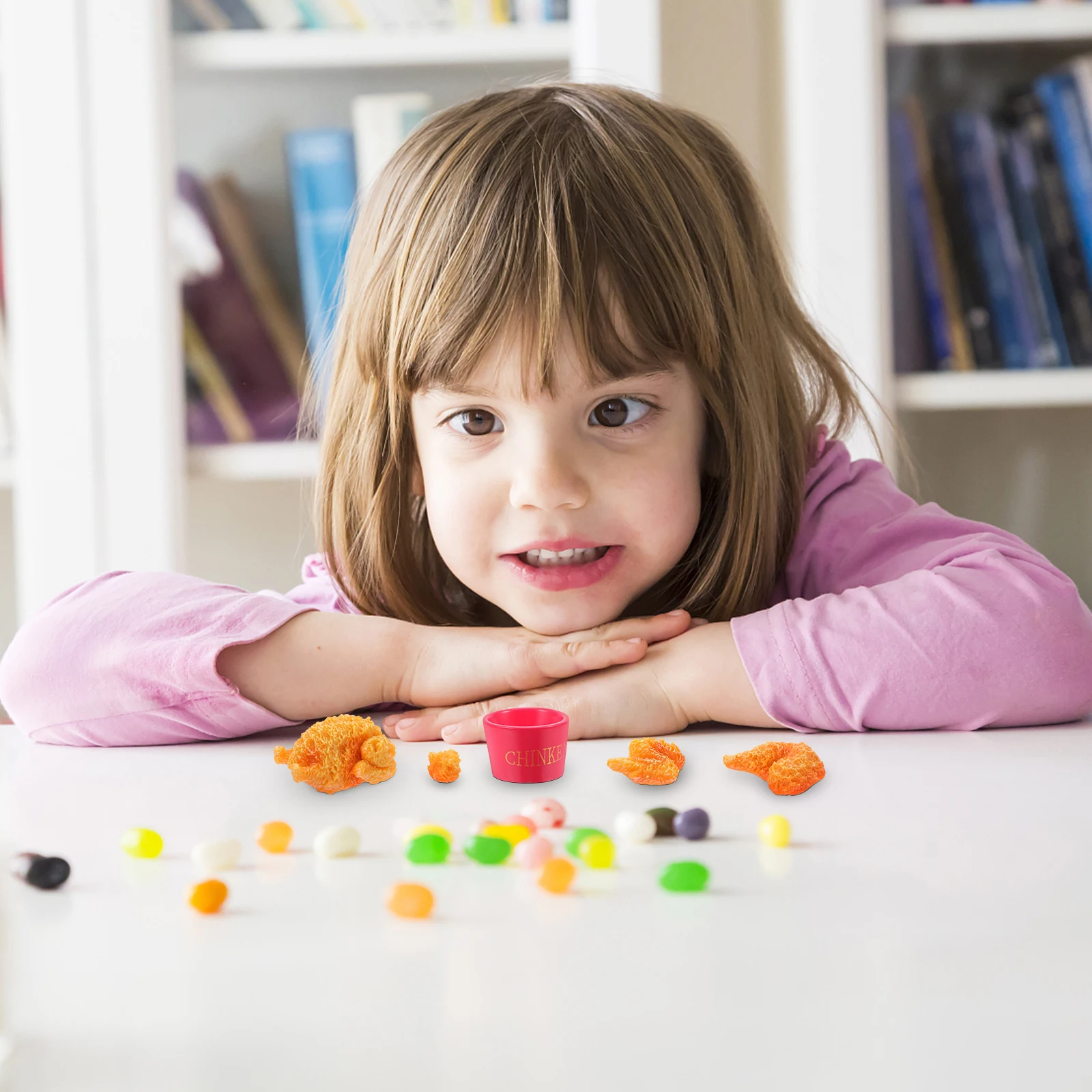 

1 set 1 Set Realistic Fake Chicken Drumstick Wing Faux Food Decor Store Accessories Kitchen Party Props Photography Holiday