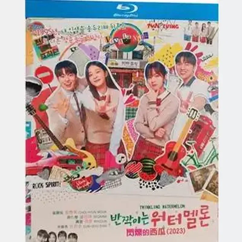 

BD Blu-ray Ultra High Definition Japanese and Korean Drama Flashing Watermelon Episodes 1–16 Complete Set 3 Discs CD Korean