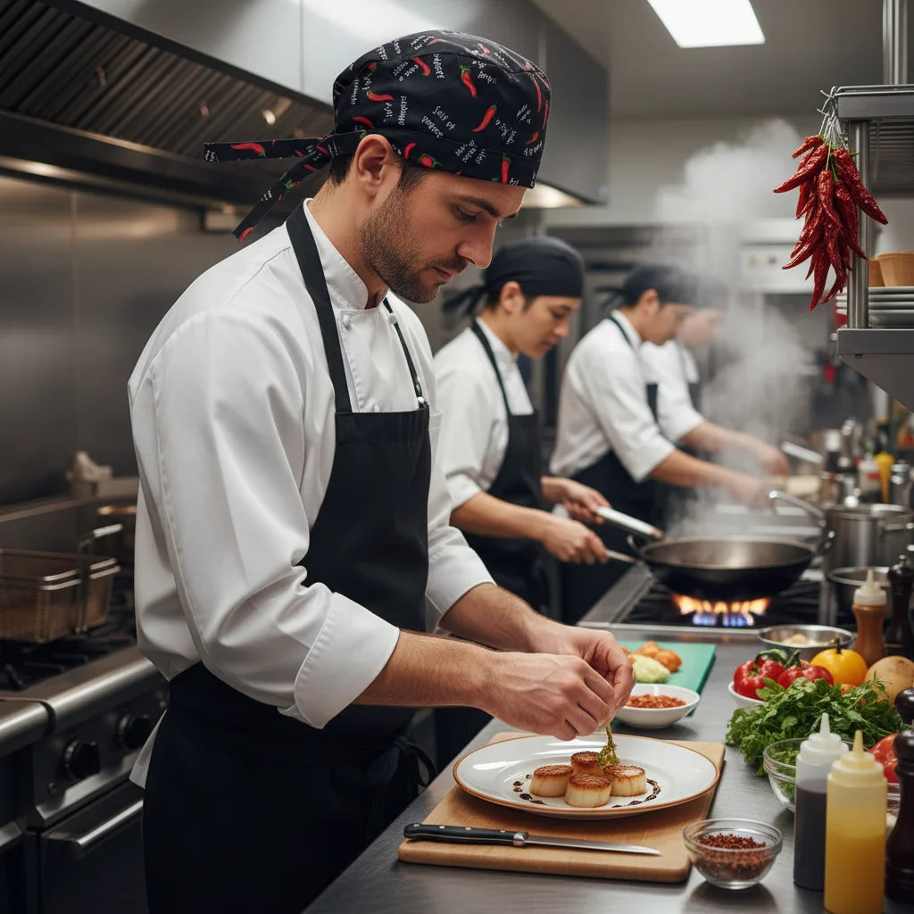 Koksmuts voor mannen en vrouwen Restaurantpersoneel Verstelbare gebonden band Kookmuts Ademend katoenmixmateriaal voor Japans
