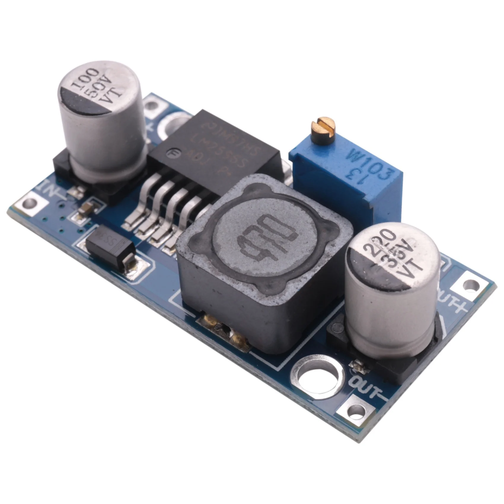 B21B 2X 48V Adjustable Step-Down Regulator Module, DC-DC, LM2596HV Input, 4.5-60V Power Module