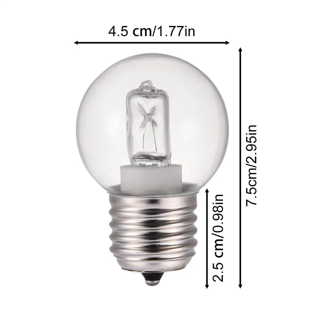 Ampoule halogène pour four, 220v, 40W, E27, blanc chaud, pour la cuisine domestique, réfrigérateurs,