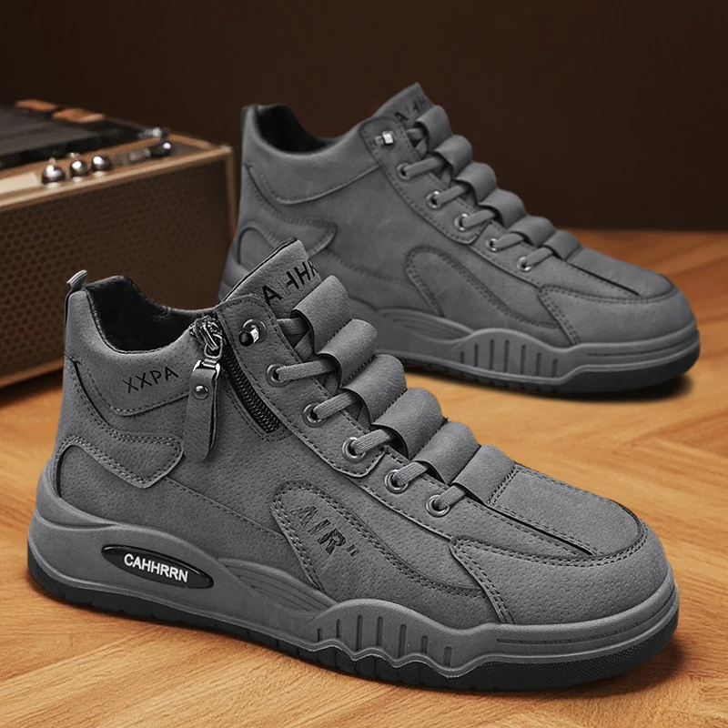 

High-top casual sneakers, thick-soled versatile sports trendy shoes C37