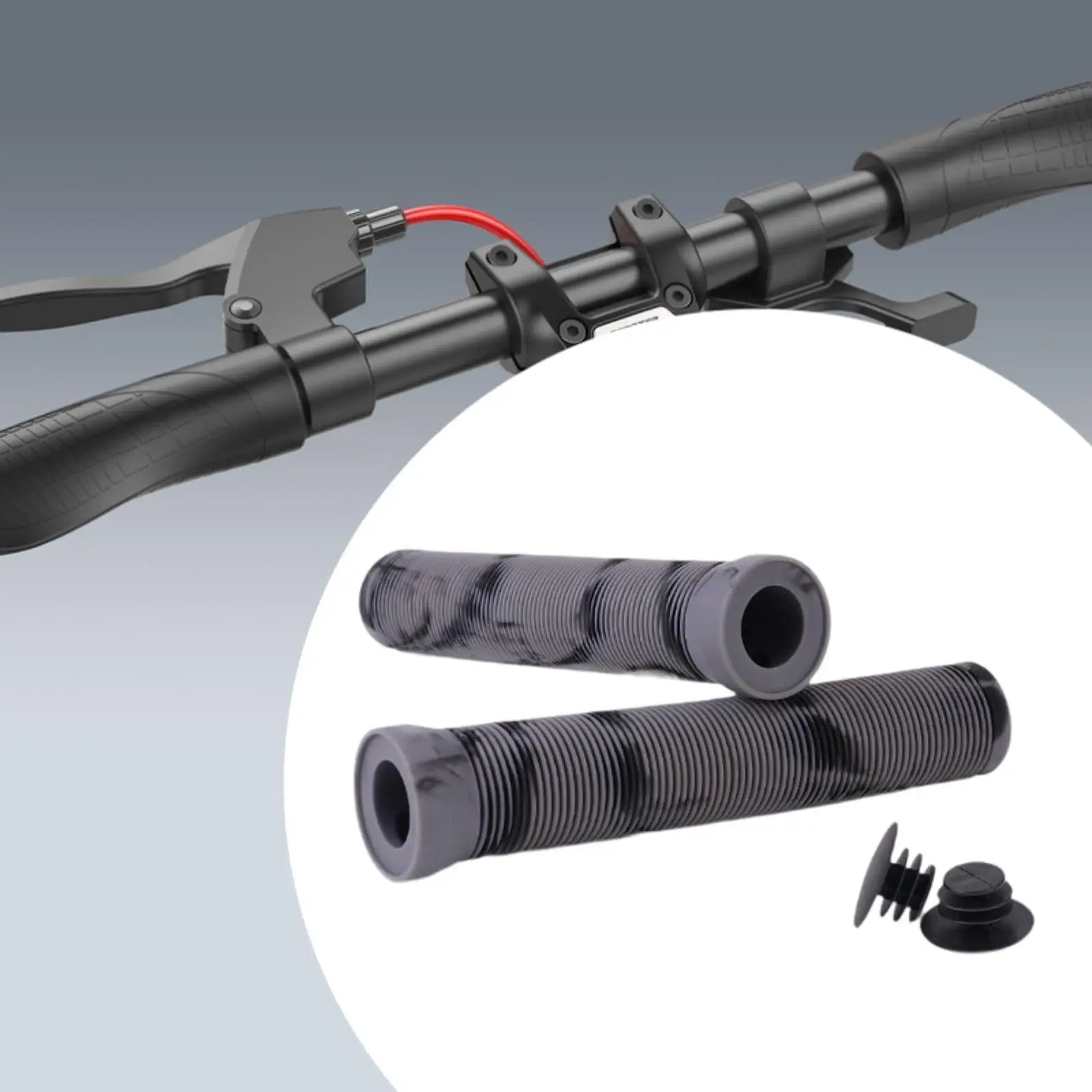 

Nonslip Grips Bike Handle Ergonomic Rubber Handlebar Sleeves for Road Mountain Bike Accessory