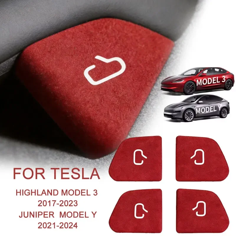Armlehnen-Fensterheber-Schalteraufkleber für Tesla Highland Model 3 17-23 Juniper Model Y 21-24 Auto-Türenöffner-Aufkleber – Detail 1