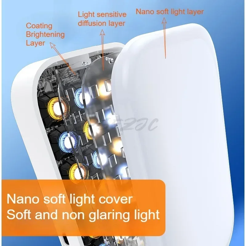 RGB Fill Light Desktop Integrated Folding Phone Stand Live Three Color Beauty Outdoor LED Pocket Light