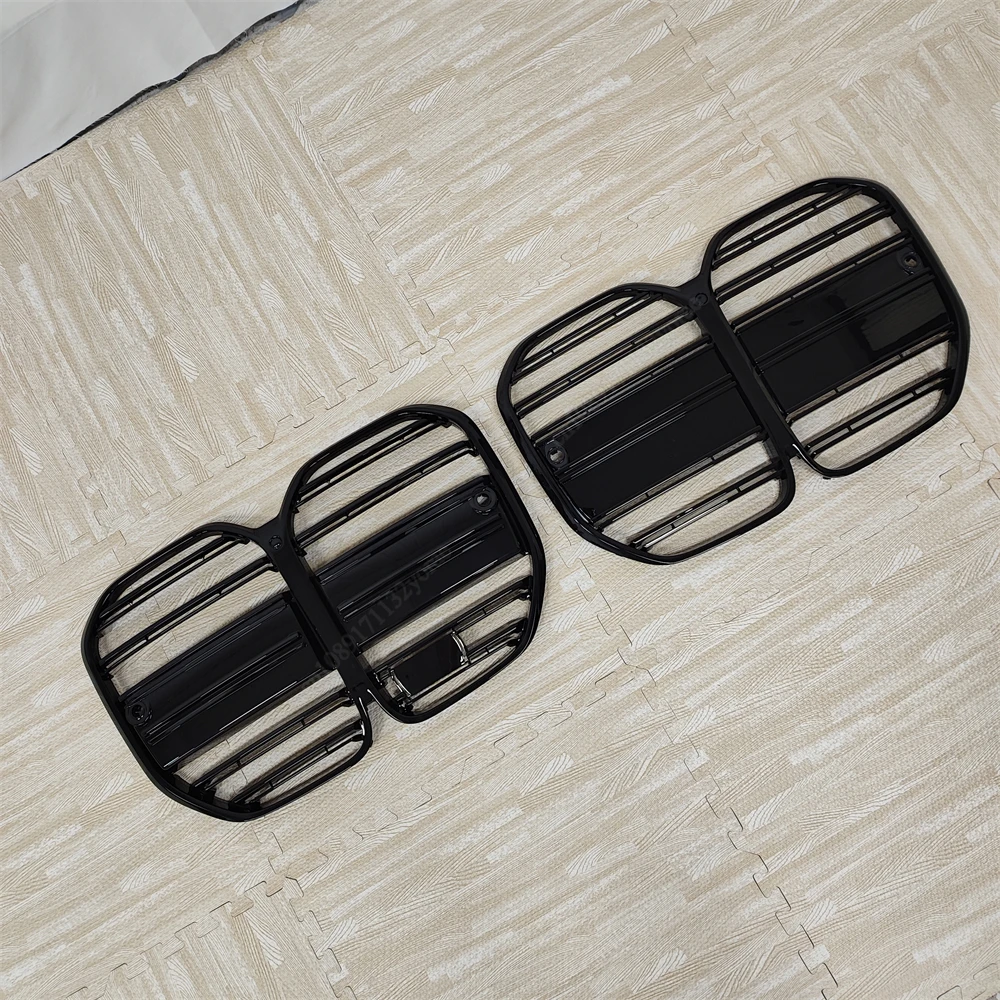 BMW 4 시리즈 G22 G23 M-스포츠 420i 430i 435i M440i 420d 2020-2025 차량 전면 중앙 그릴 더블 슬랫 바디킷 튜닝