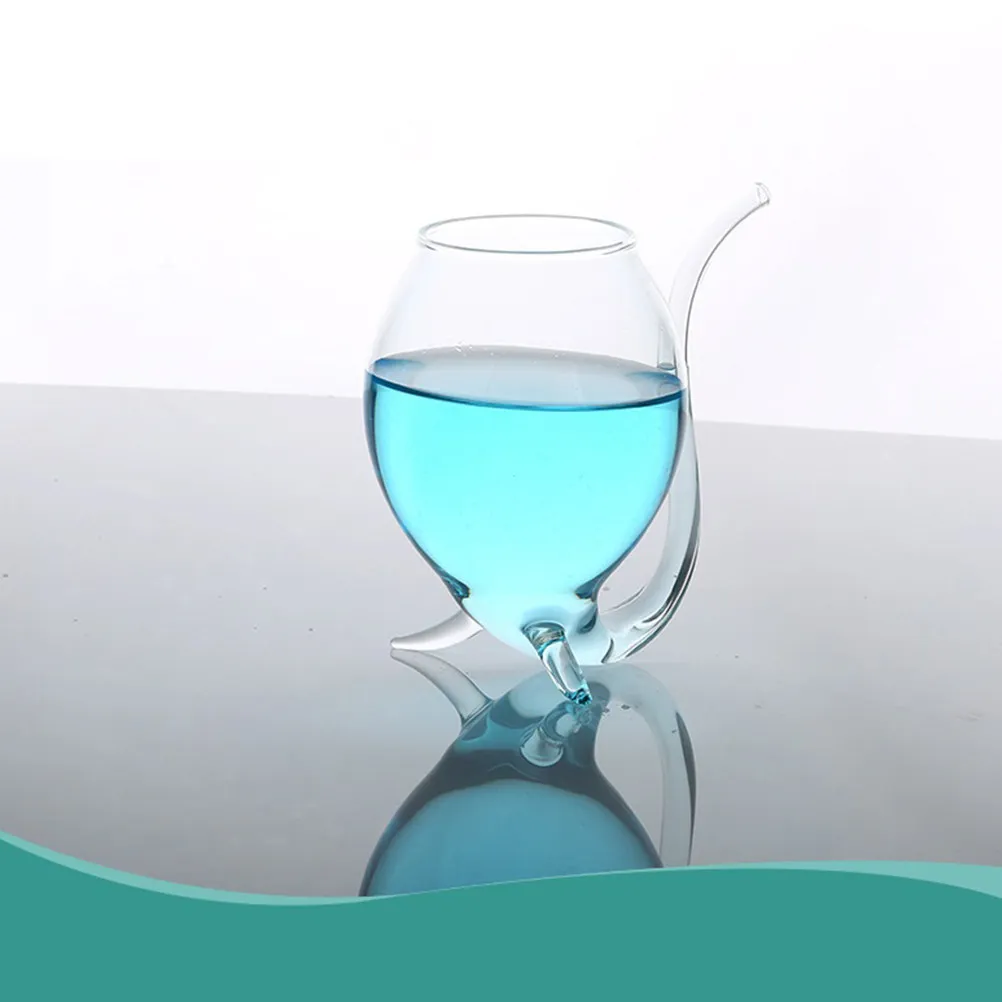 1Pcs Vampire Wine Glass 310Ml Novelty Goblet Party Bar Creative Stable Base Curved Mouth Drinking Glass Fun Style Sipper