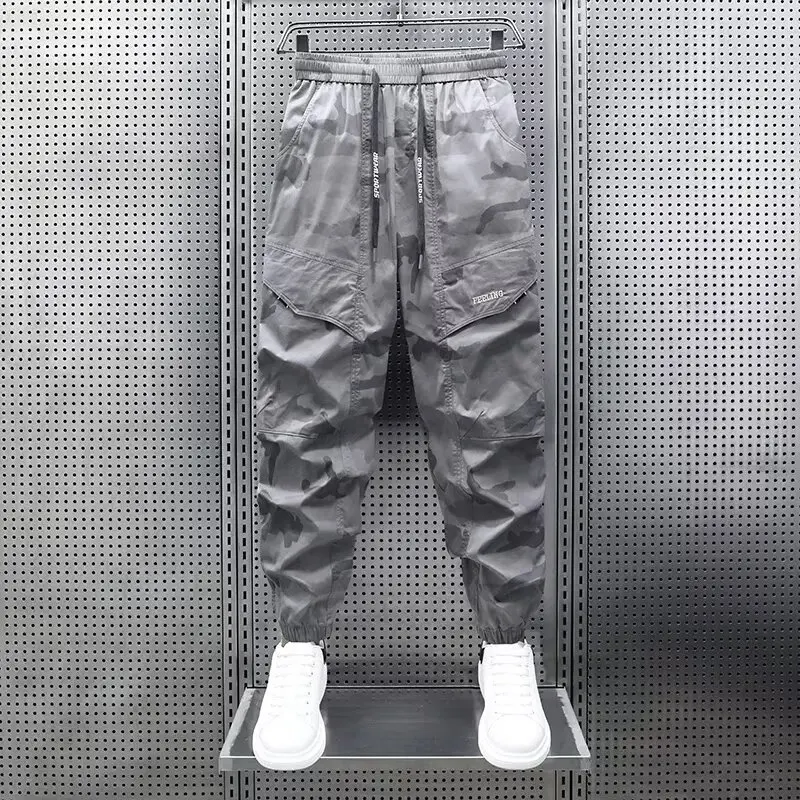 New Men's Camouflage Pants Sport Cargo Pants Men Trendy Joggers Men Outdoor Sweatpants Daily Hip-hop Trousers Men's Clothing