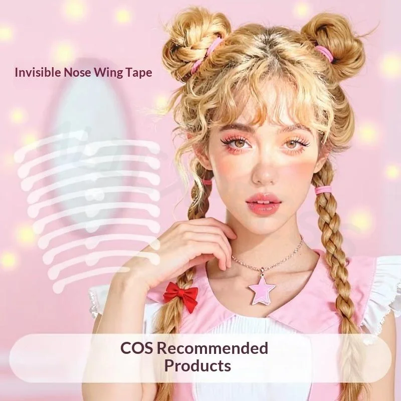 Invisible Nose Wing Shrink Patches 100Pcs Easy Application No Hurt Skin Stickers for Cosplay Photo Shoot
