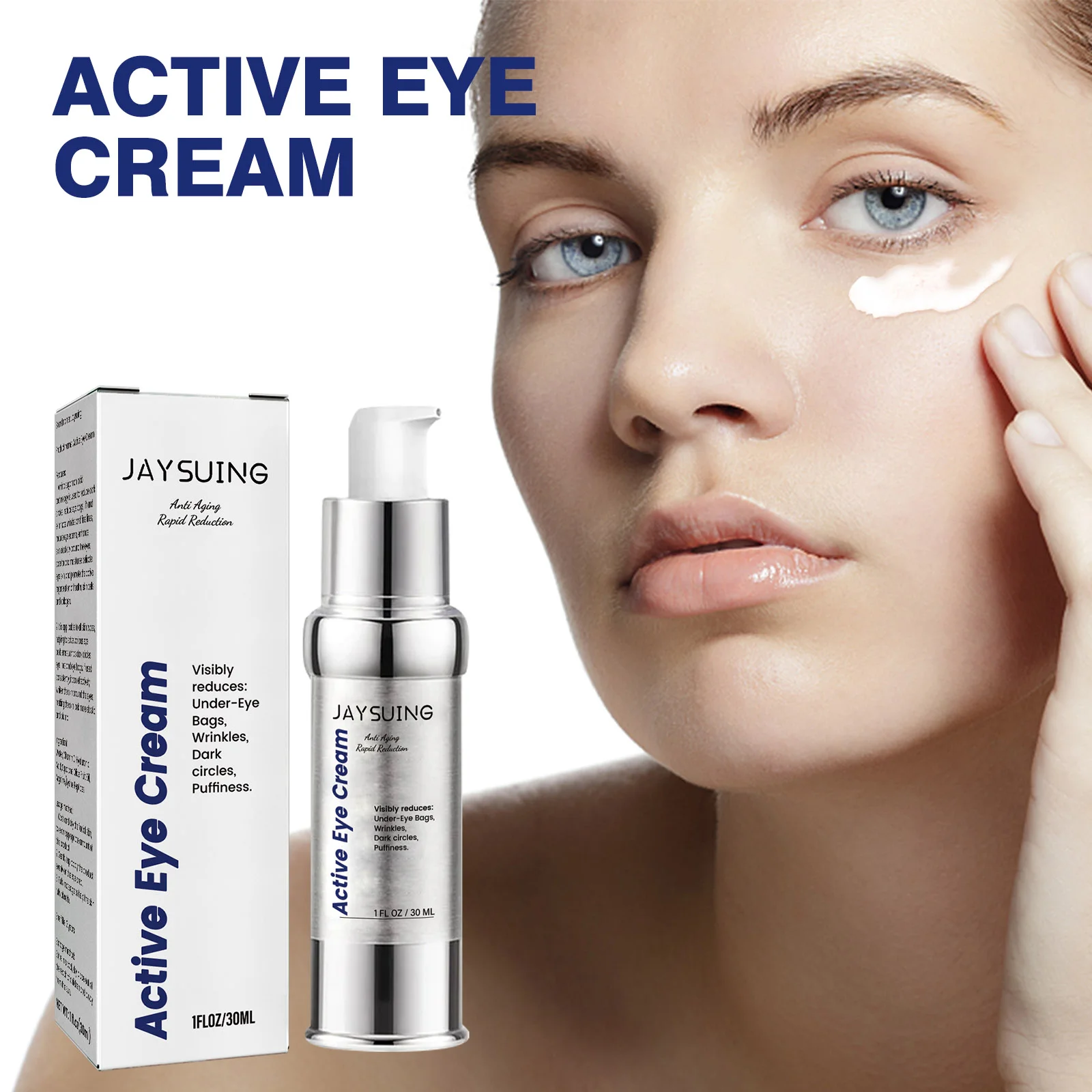 ครีมบํารุงรอบดวงตา Active คุณภาพสูงกระชับ Lightens Fine Lines ถุงความหมองคล้ําและ Hydrates Moisturizing Under Eyes Essence