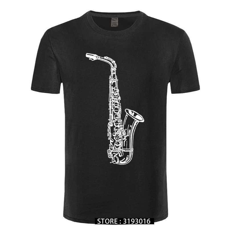 Gold Saxophone Jazz Music Tees Funny Oversized T-shirt Japanese Clothes Streetwear T Shirts for Men 3D Print T-Shirt