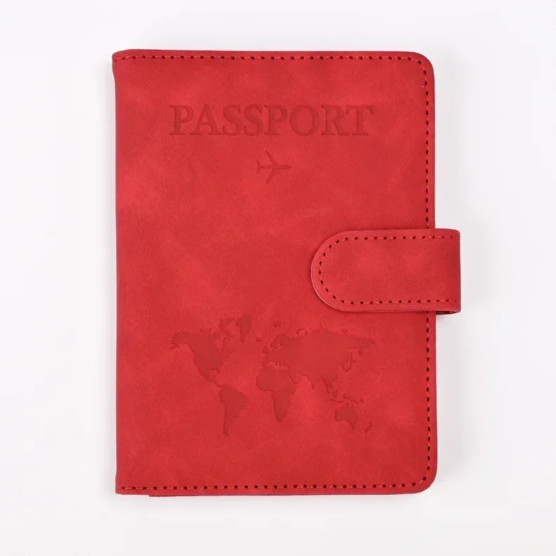 Reispaspoort Cover Holder Case PU Leer Heren Dames Ticket Portemonnee Beschermend met Creditcardhouder Protector Cover Case - afbeelding 1