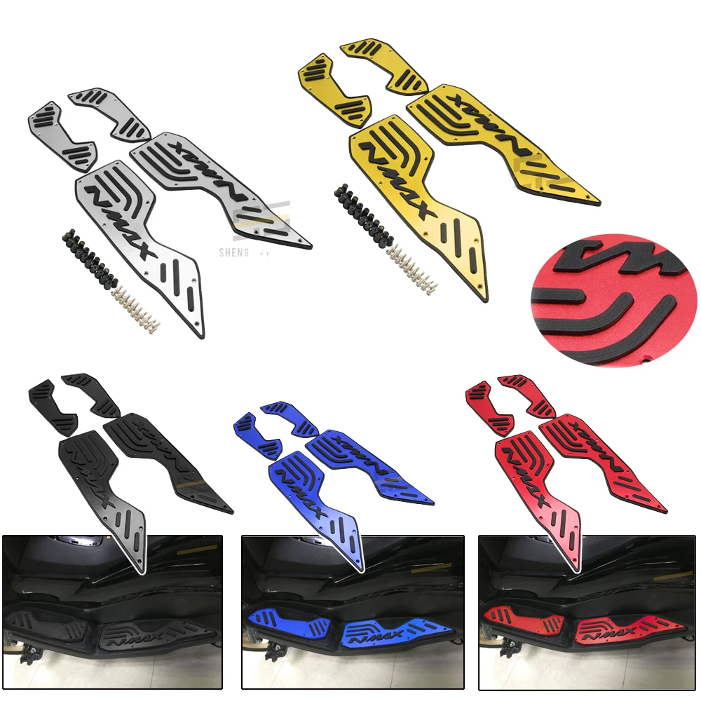 

Motorcycle Footrest Footrests Footboard Steps Foot Plate Pegs Pedal For Yamaha N-MAX NMAX 155 N-MAX155 NMAX125 NMAX155 2020 2021