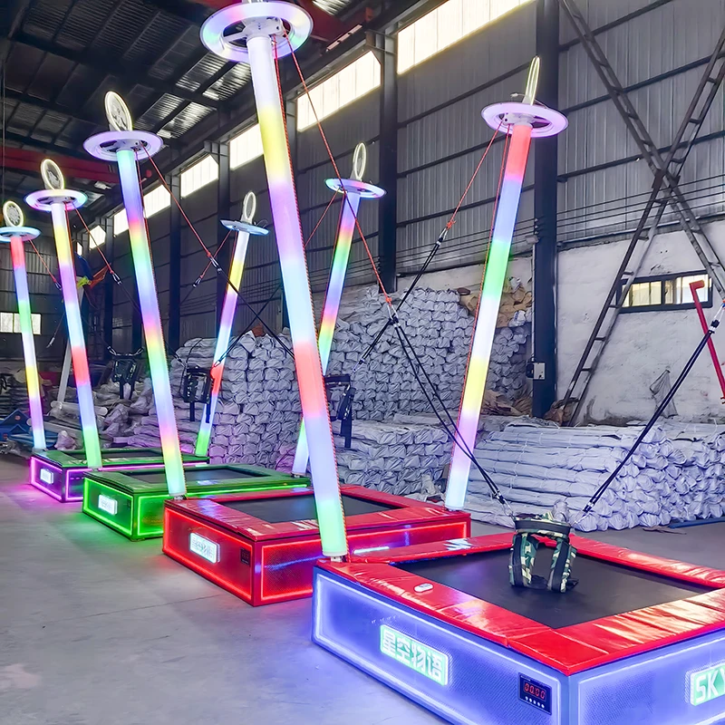 

Hot Sale Amusement Park Rides Outdoor Children Playground Carnival Game Machine Single Bungee Trampoline Jumping for Kids Adultp