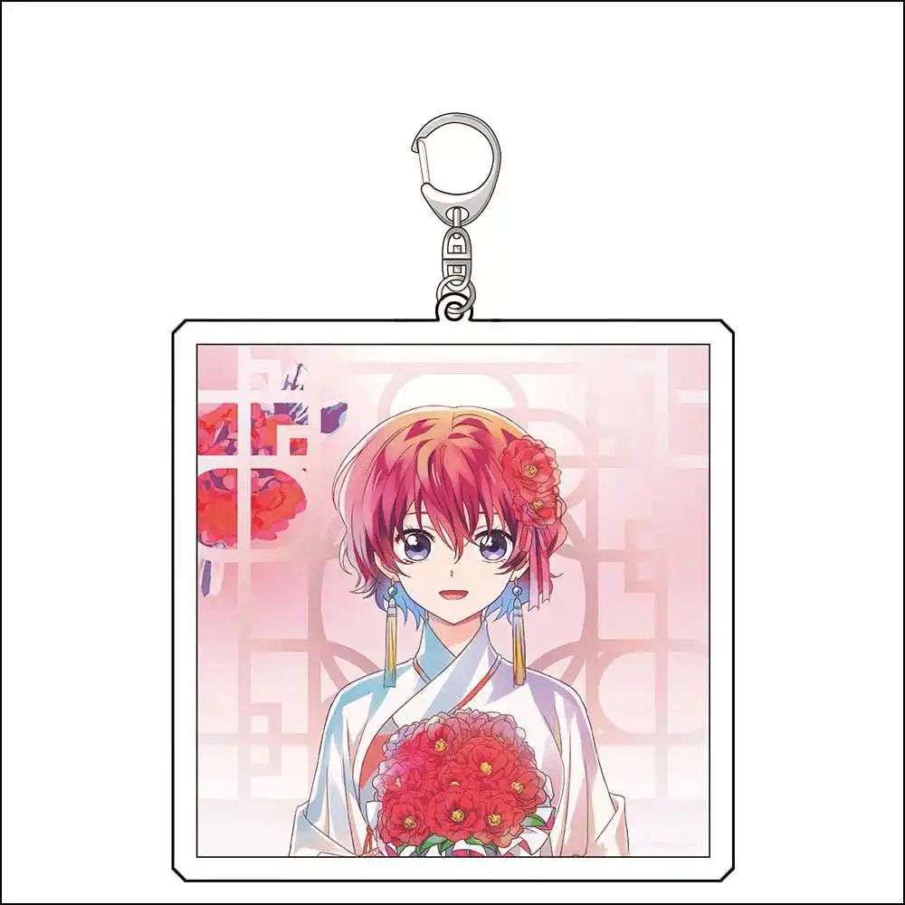 Fans Gifts Game Anime Yona Yun Kijia Son Haku Jieha Suuon Shina HD Figures Acrylic Keychain pendant Ornament  Series About 6cm