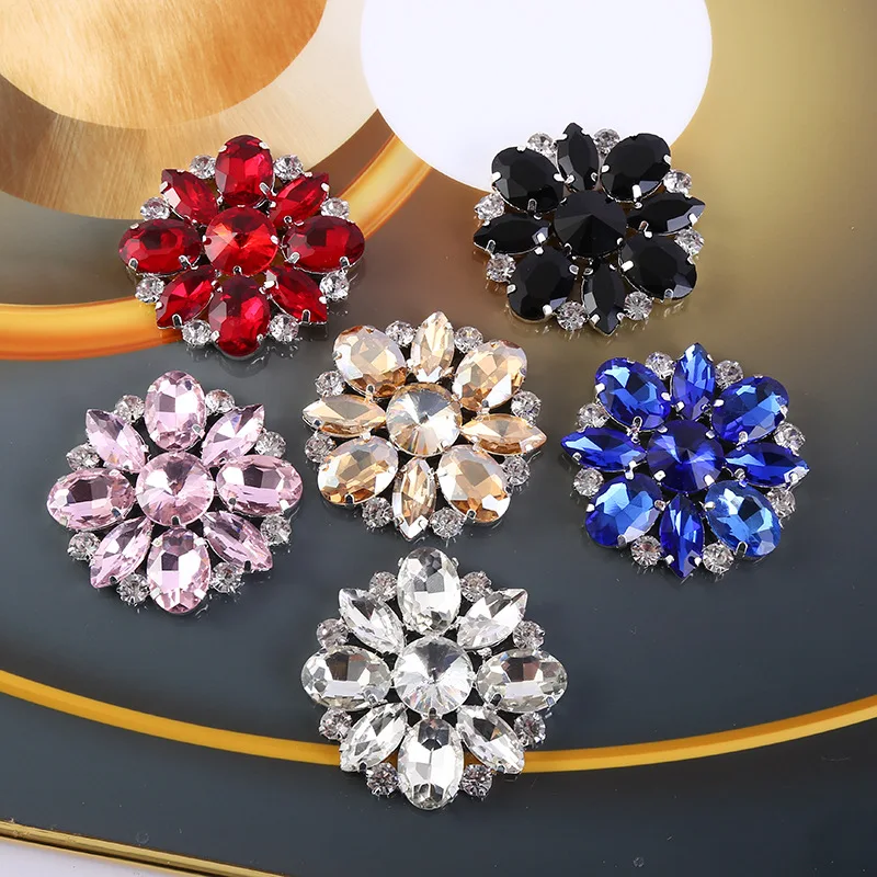

5pcs/bag DIY Decorative Accessories Such As Colorful Rhinestone Glass Phone Cases Bags Hats Clothing Etc