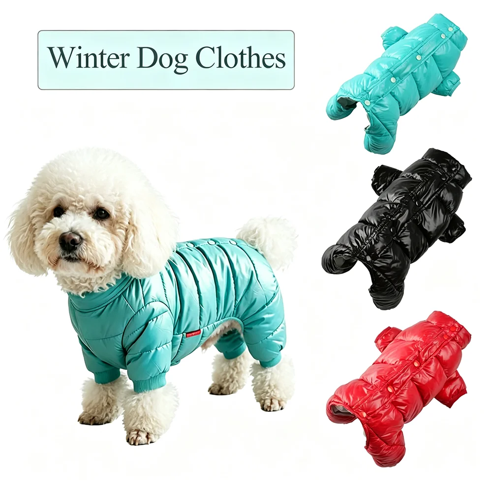 Vêtements pour chiens de petite et moyenne taille, veste chaude d'hiver pour chiens et chats, combinaison coupe-vent pour chiot, costume pour animaux de compagnie, Pug, Teckel