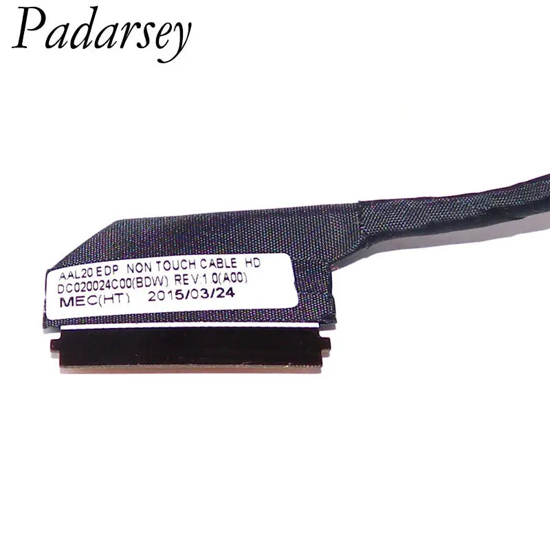 Padarsey substituição portátil lcd cabo de vídeo sem toque para dell inspiron 3558 5555 5558 5559 dc020024c00 aal20