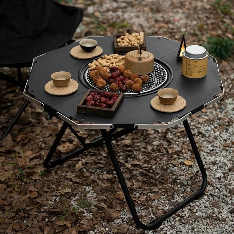 

for Outdoor Camping Brazier Table Folding Barbecue Picnic BBQ Portable Tactical Desk Lightweight IGT New