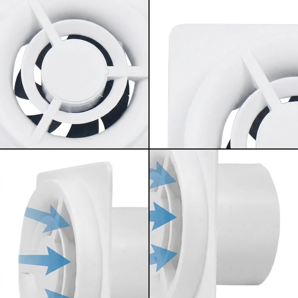 1Pc Energy Saving 12W 50mm Inline Air Blower High Efficiency Kitchen Air Exchange System Quiet Pipe Air Circulation Accessory