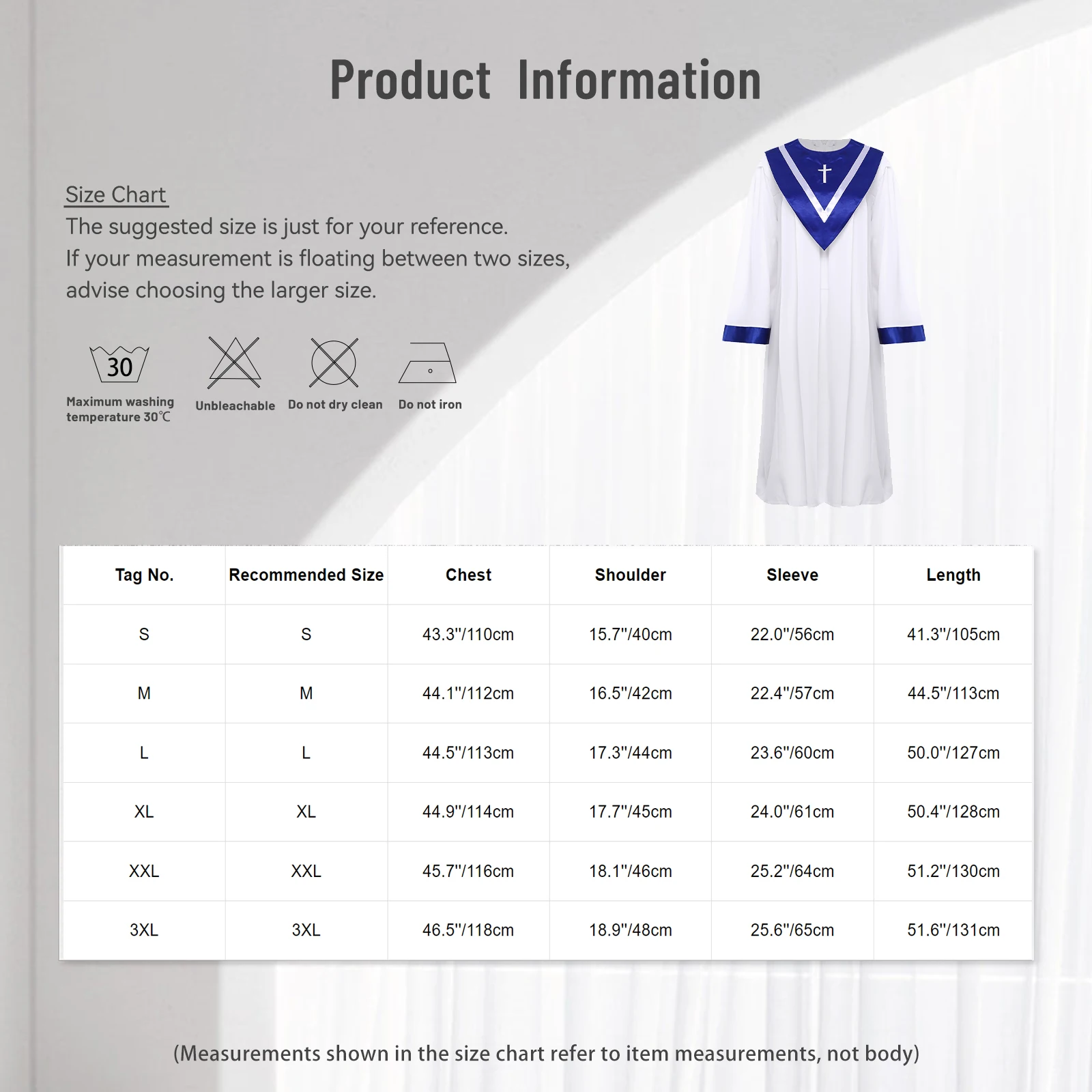 Femmes église clergé ample chorale Robe Robe prêtre prédicateur robes baptême Confirmation officiant Costume louange culte Robe