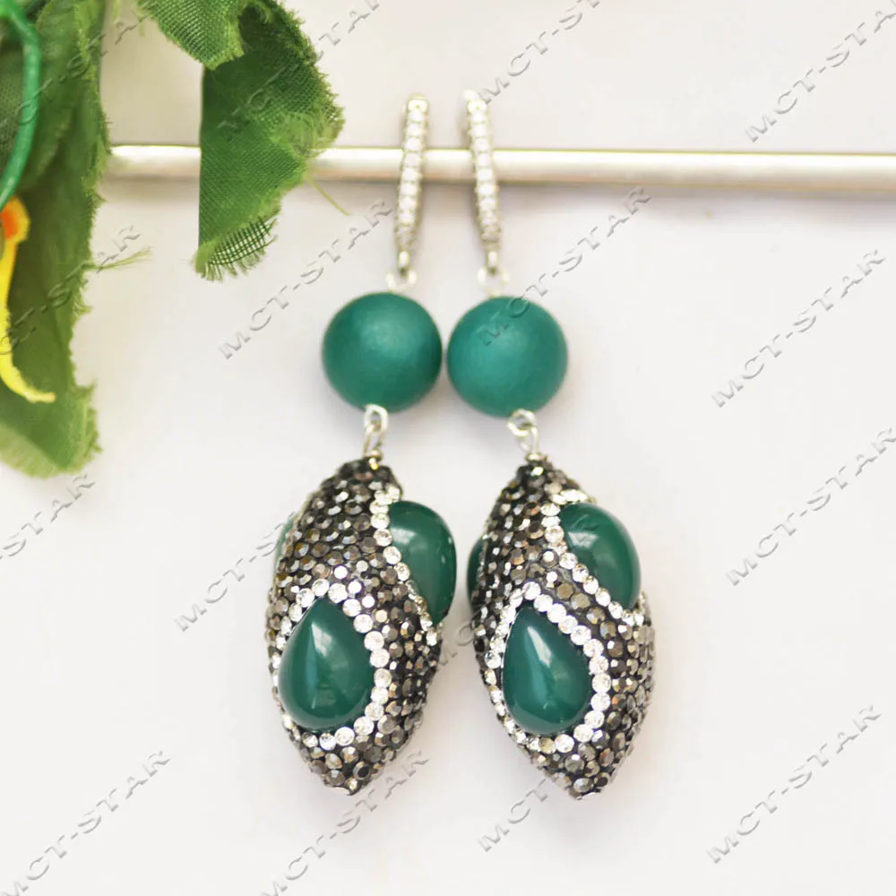 

Серьги-подвески MTC·STAR, 2,5 дюйма, 34 мм, натуральный темно-зеленый круглый агат с эффектом шарообразного сияния, (Z14371)