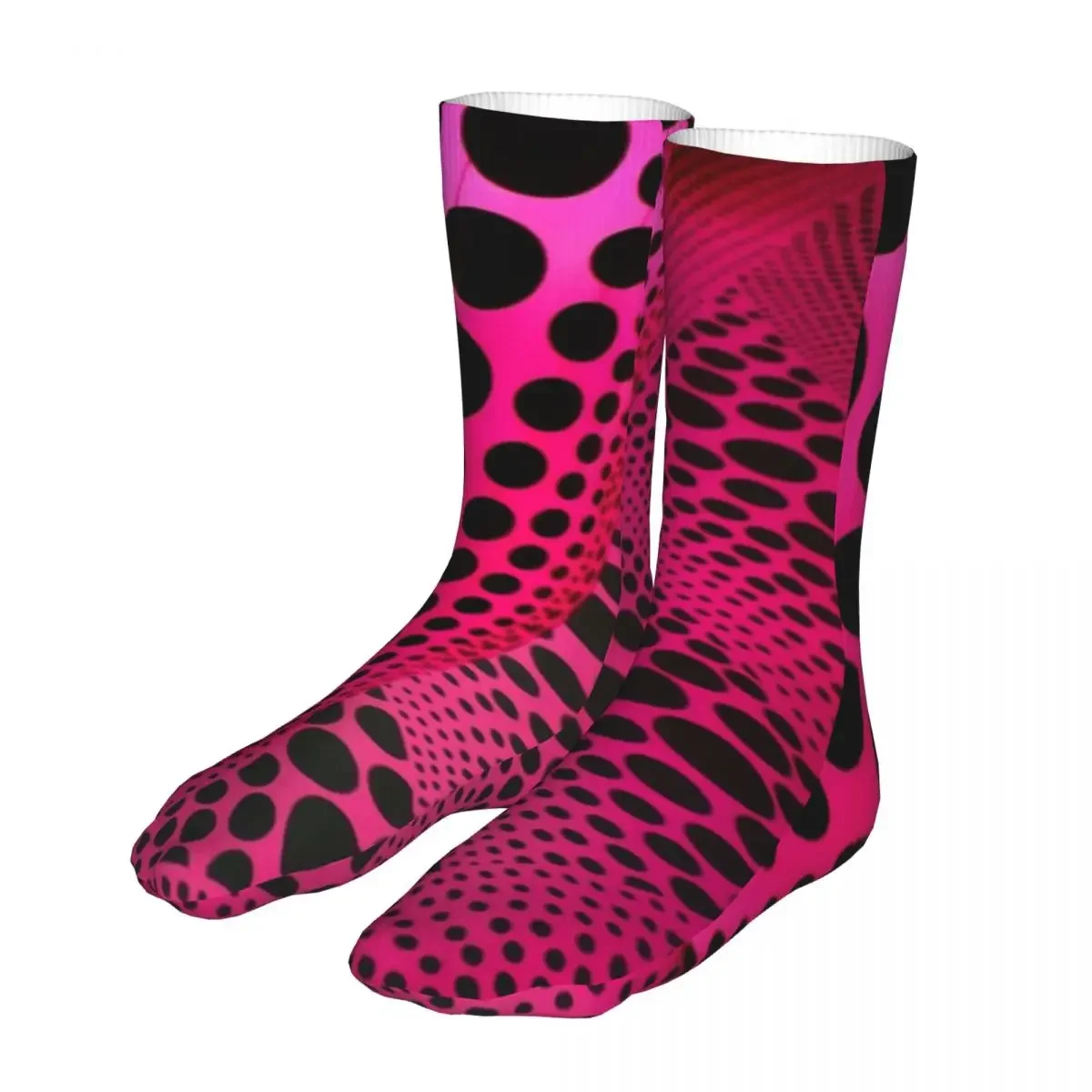 Pink  Socks Men Women Polyester Fashion Yayoi Kusama Socks Harajuku Spring Summer Autumn Winter Stockings Gift